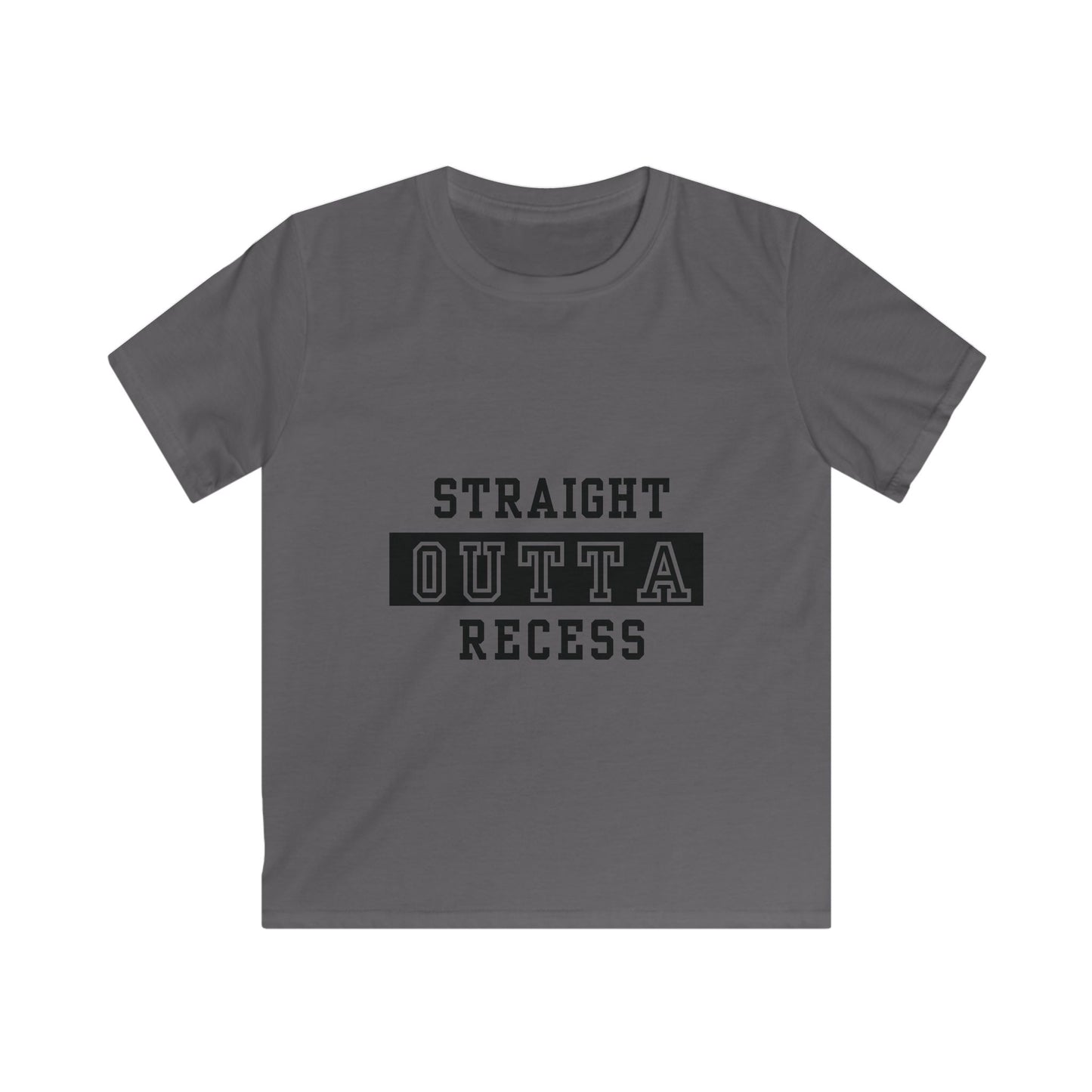 Straight Outta Recess, Fun Kids Shirt, School Spirit Tee, Playful Gift for Children, Back to School Apparel