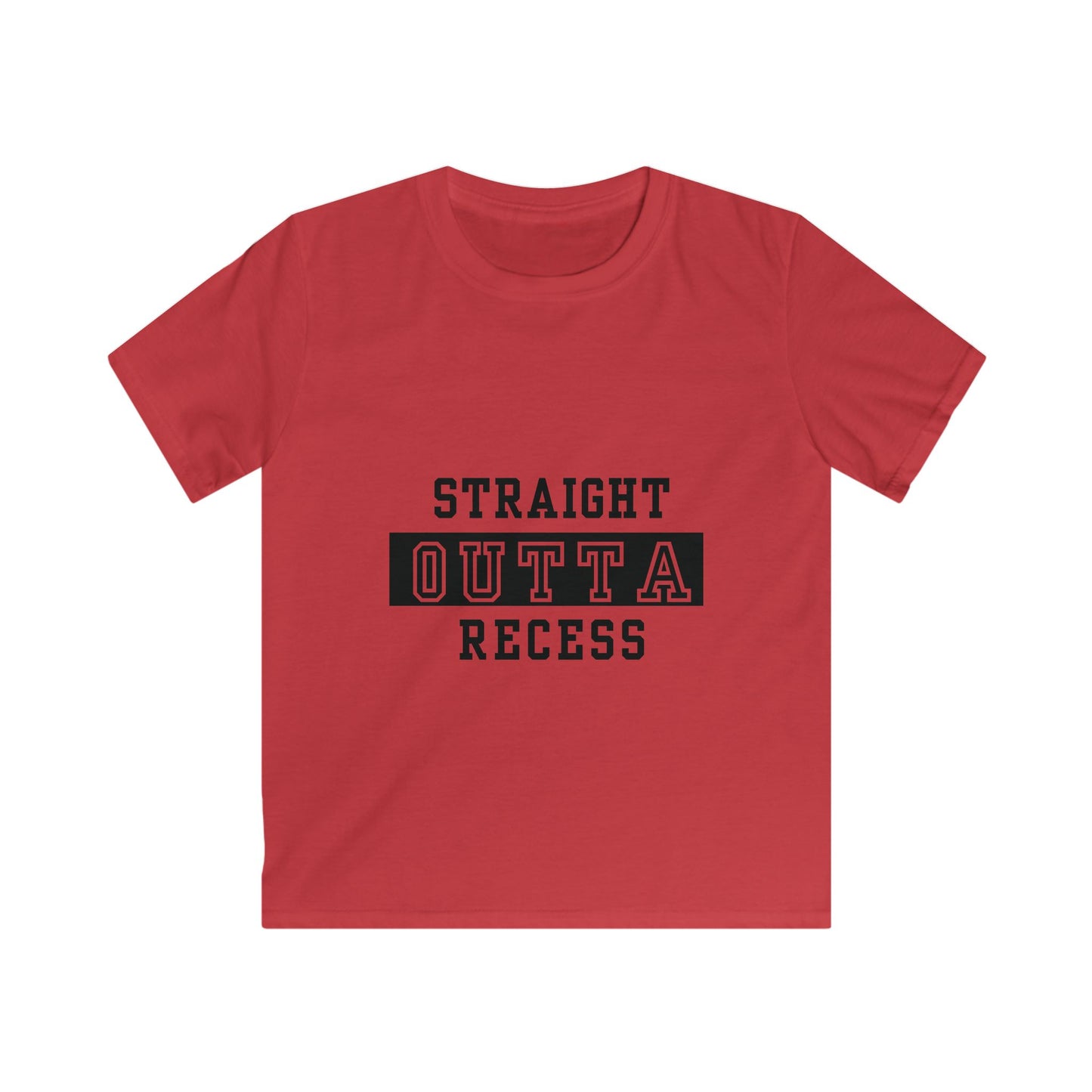 Straight Outta Recess, Fun Kids Shirt, School Spirit Tee, Playful Gift for Children, Back to School Apparel