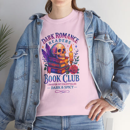 Dark Romance Book Club Tee, Unisex Cotton Graphic Tee, Ideal Gift for Readers, Cozy Bookworm Apparel, Great for Book Lovers, Nerdy T-Shirt