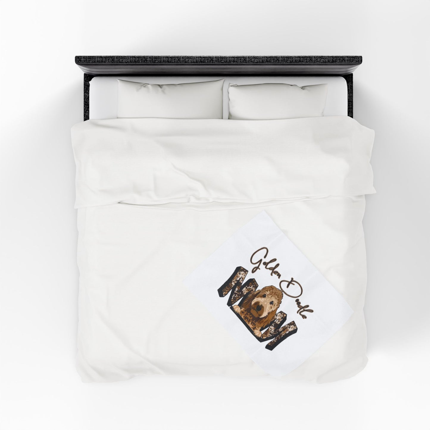 Cozy Golden Doodle Plush Blanket | Soft Dog Lover Throw | Pet Gifts | Home Decor | Snuggle Blanket