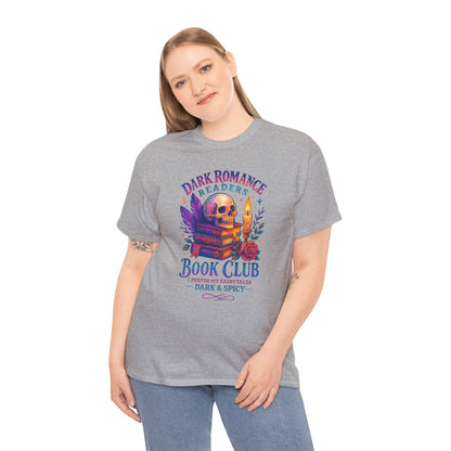 Dark Romance Book Club Tee, Unisex Cotton Graphic Tee, Ideal Gift for Readers, Cozy Bookworm Apparel, Great for Book Lovers, Nerdy T-Shirt