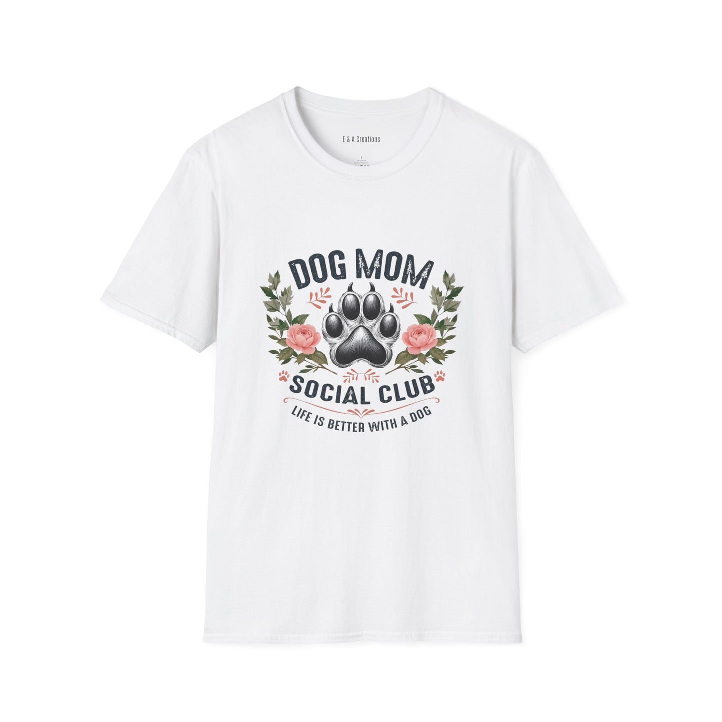 Dog Mom Social Club T-Shirt, Pet Lover Gift, Dog Parent Tee, Animal Lover Apparel, Mother's Day Gift, Casual Wear