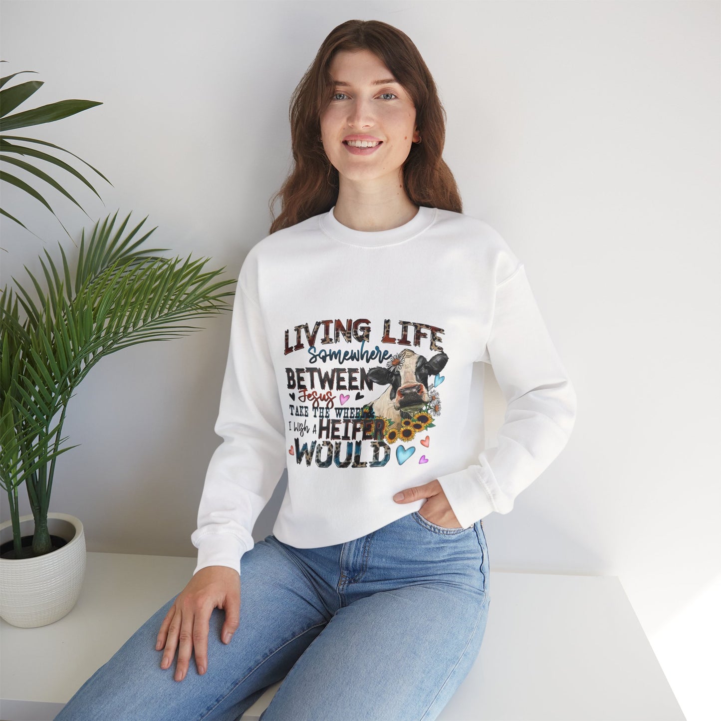 Inspirational Crewneck Sweatshirt, Cozy Apparel, Gifts for Her, Motivational Wear, Casual Outfit, Birthday Gift, Fall Fashion