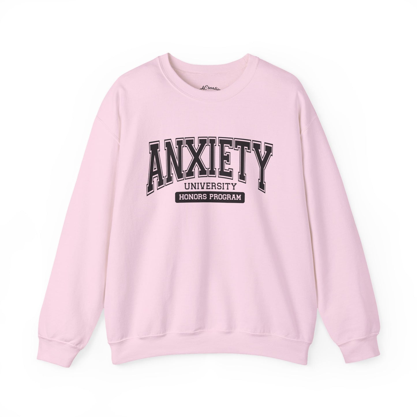 Anxiety University Crewneck Sweatshirt - Cozy Mental Health Apparel, Gift for Students, Relaxed Fit Sweatshirt, Perfect for Everyday [...]