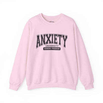 Anxiety University Crewneck Sweatshirt - Cozy Mental Health Apparel, Gift for Students, Relaxed Fit Sweatshirt, Perfect for Everyday [...]
