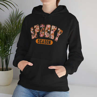 Spooky Season Unisex Hooded Sweatshirt, Casual Wear, Gifts for Athletes, Cozy Streetwear, Sports Lover Apparel, Fall Fashion