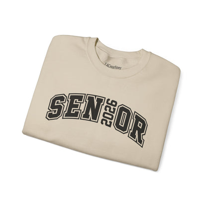 2026 Senior Crewneck Sweatshirt, Unisex Graduation Sweatshirt, Class of 2026 Sweatshirt, Senior Year Apparel, Comfy Graduation Gift