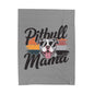 Cozy Pitbull Mama Plush Blanket, Pet Lover Gift, Home Decor, Birthday Present, Dog Themed Blanket, Warm Throw