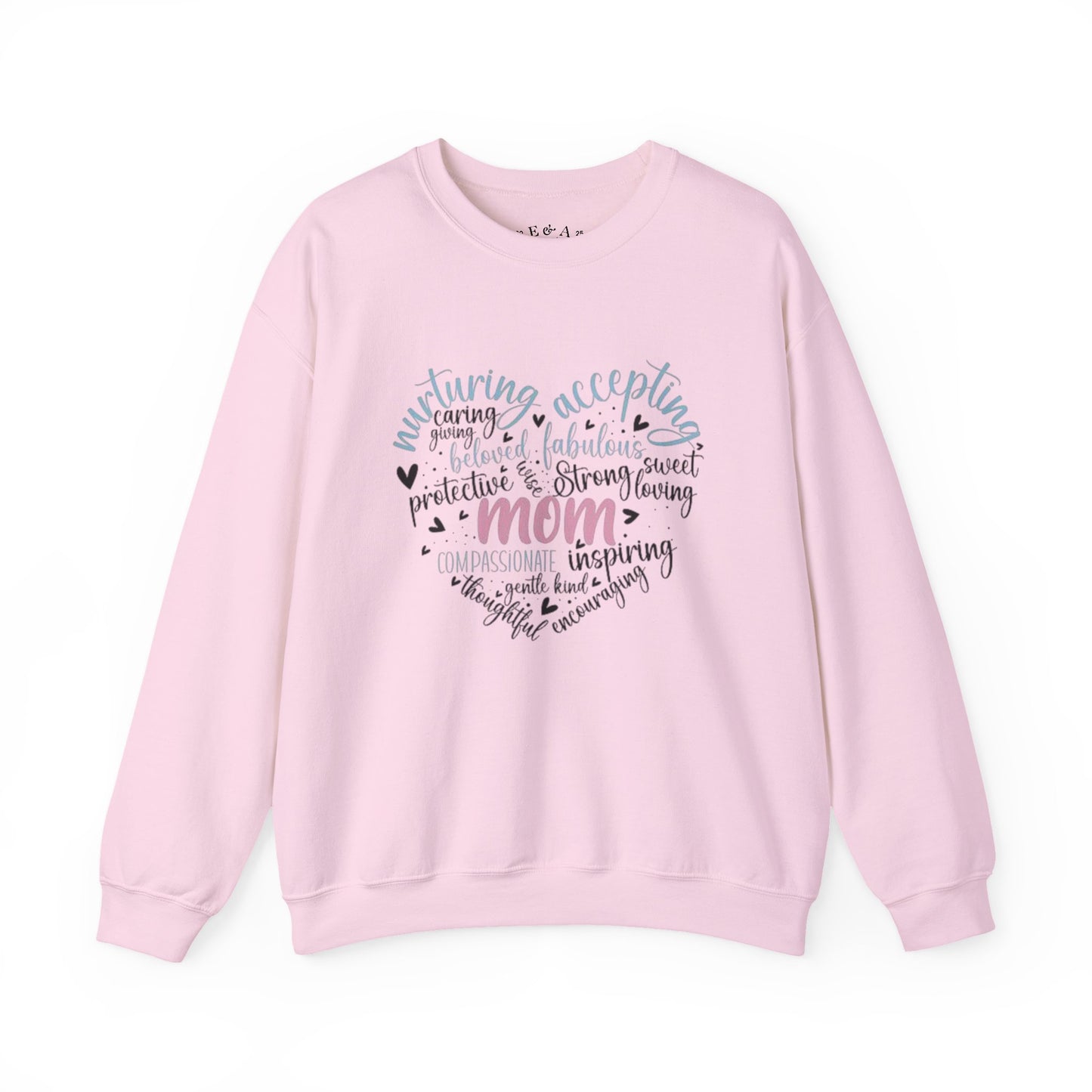 Heartfelt Mom Sweatshirt - Cozy Gift for Mother’s Day, Birthday, Casual Wear, Family Time, Inspirational Apparel