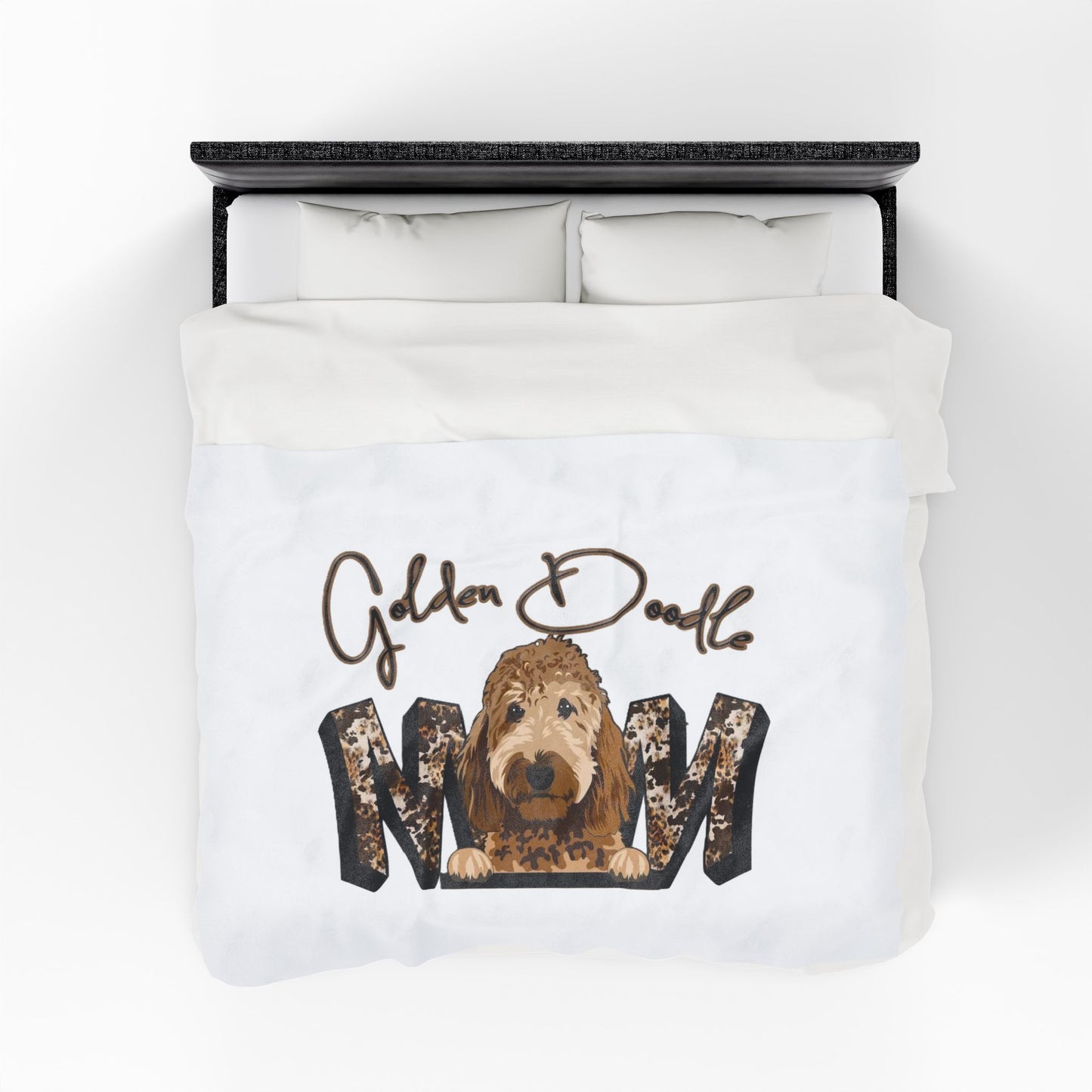 Cozy Golden Doodle Plush Blanket | Soft Dog Lover Throw | Pet Gifts | Home Decor | Snuggle Blanket