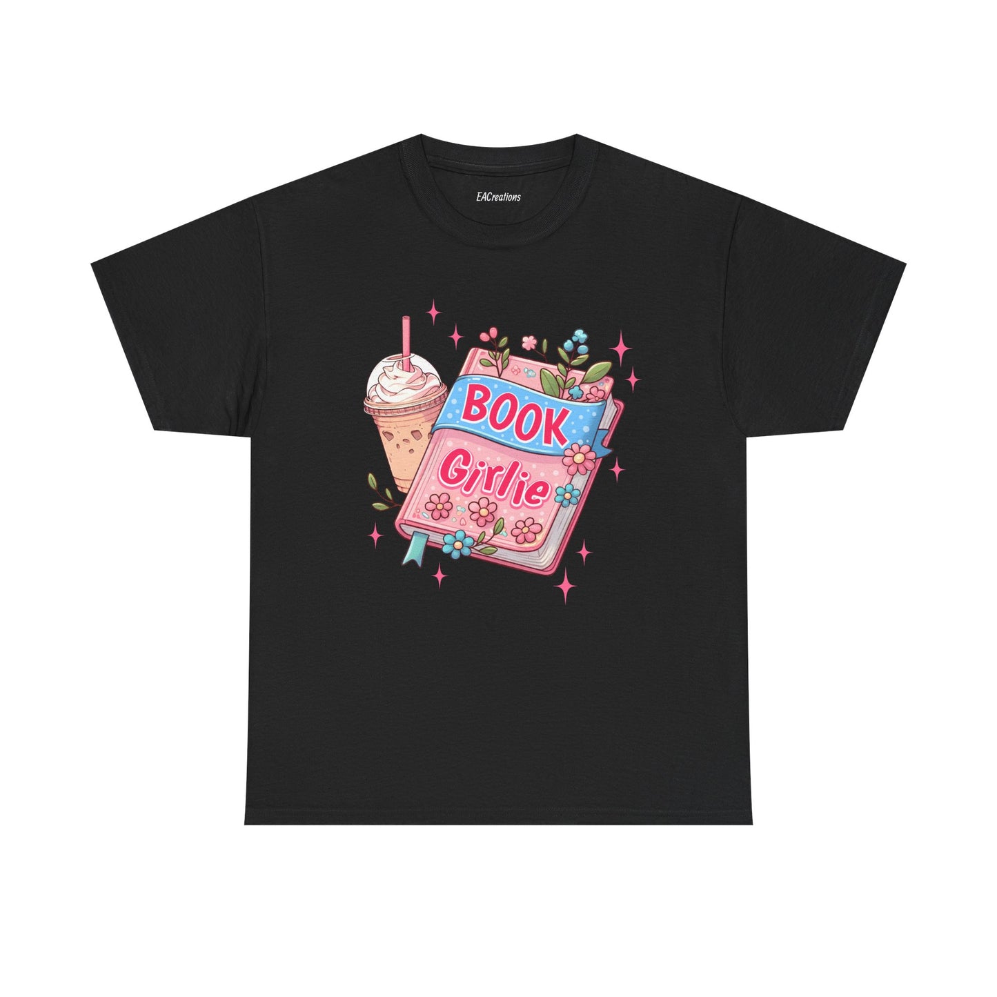 Cute Bookish Girlie Tee - Perfect for Readers, Gifts, Summer Fun, Book Club Shirts, Casual Wear