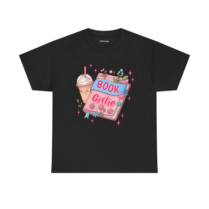 Cute Bookish Girlie Tee - Perfect for Readers, Gifts, Summer Fun, Book Club Shirts, Casual Wear