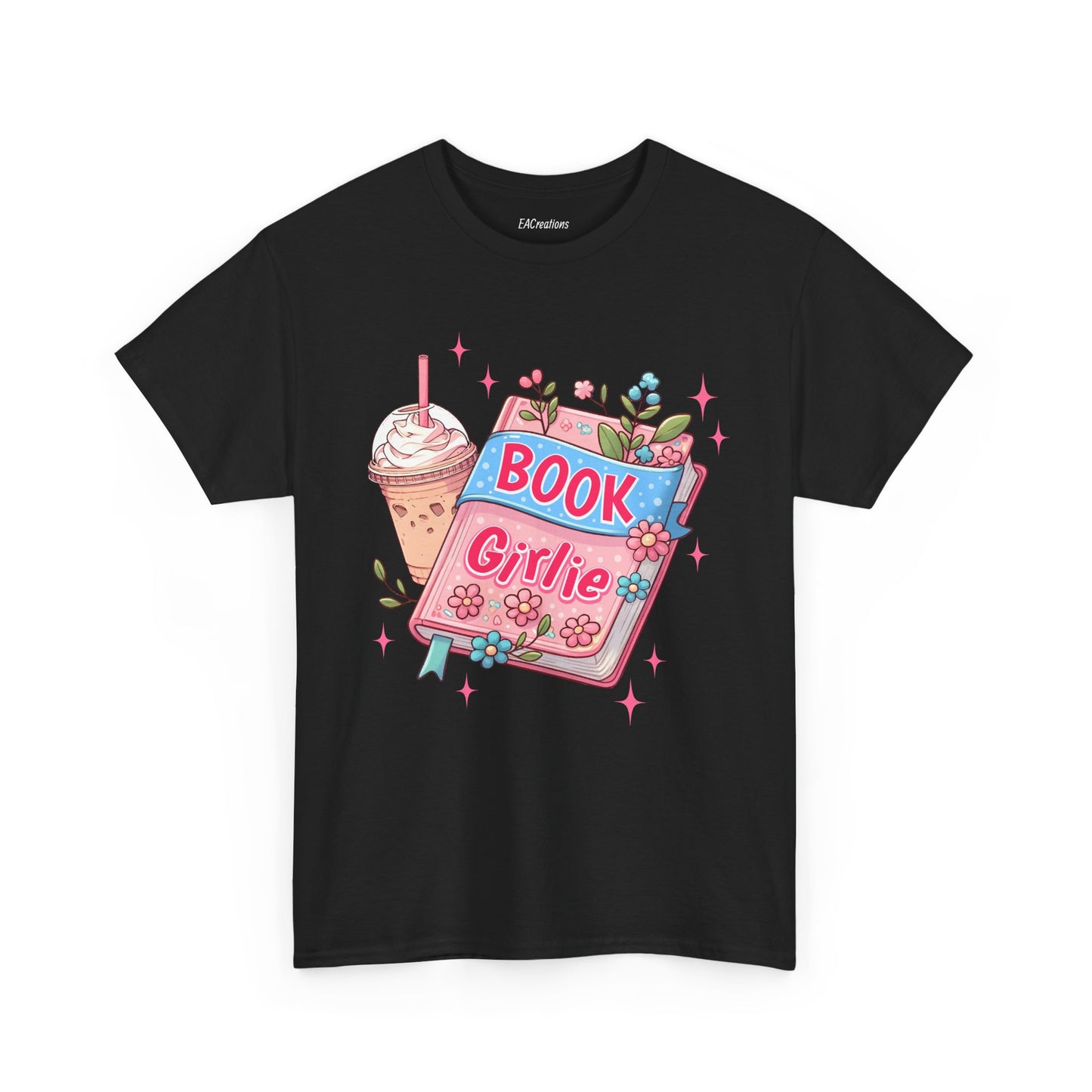 Cute Bookish Girlie Tee - Perfect for Readers, Gifts, Summer Fun, Book Club Shirts, Casual Wear