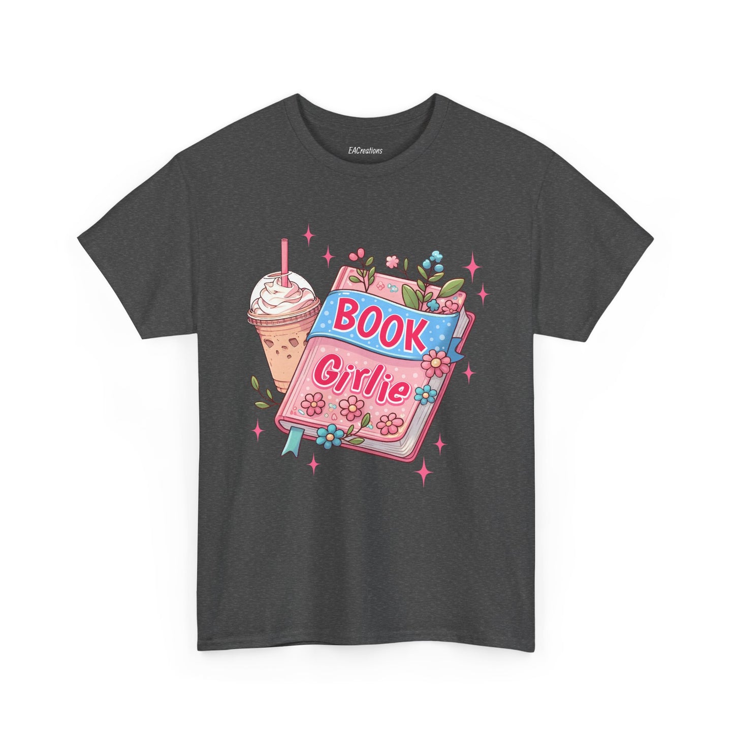 Cute Bookish Girlie Tee - Perfect for Readers, Gifts, Summer Fun, Book Club Shirts, Casual Wear