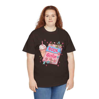 Cute Bookish Girlie Tee - Perfect for Readers, Gifts, Summer Fun, Book Club Shirts, Casual Wear