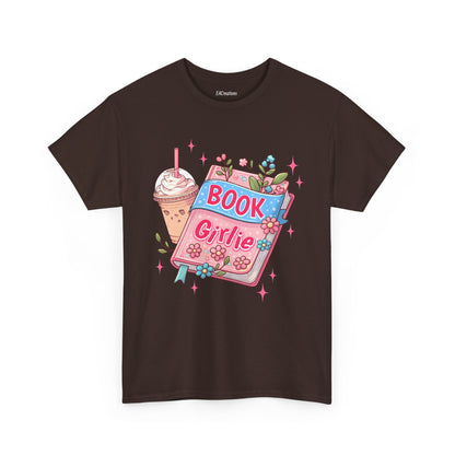 Cute Bookish Girlie Tee - Perfect for Readers, Gifts, Summer Fun, Book Club Shirts, Casual Wear