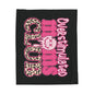 Overstimulated Moms Club Plush Blanket, Cozy Throw for Moms, Perfect Gift for Mother's Day, Snuggly Cuddle Blanket for Relaxation