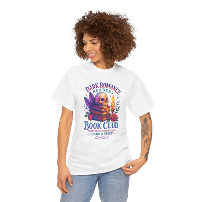 Dark Romance Book Club Tee, Unisex Cotton Graphic Tee, Ideal Gift for Readers, Cozy Bookworm Apparel, Great for Book Lovers, Nerdy T-Shirt