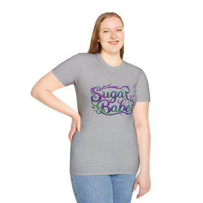Sugar Babe Unisex Softstyle T-Shirt, Cute Graphic Tee, Casual Wear, Gift for Her, Spring Fashion, Trendy Top