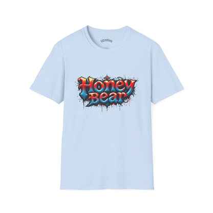 Honey Bear Graphic T-Shirt, Unisex Tee, Cool Casual Wear, Gift for Bear Lovers, Streetwear Style, Trendy Summer Top