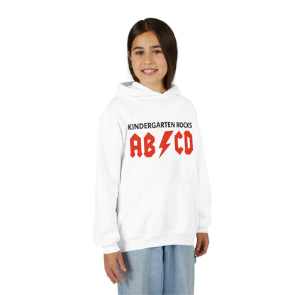 Kindergarten Rocks ABCD Youth Heavy Blend Hooded Sweatshirt
