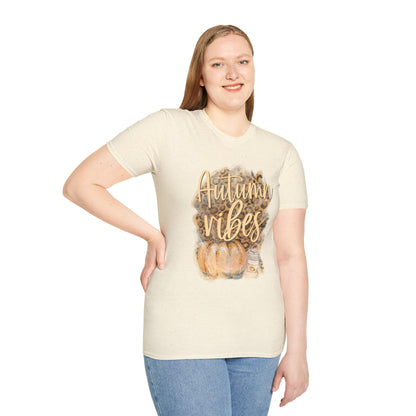 Autumn Vibes Unisex T-Shirt | Fall Fashion, Harvest Tee, Cozy Outfit, Seasonal Apparel, Gift for Thanksgiving