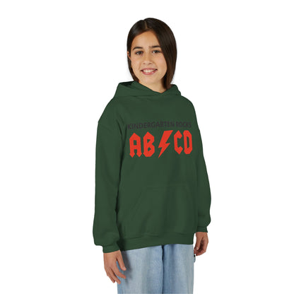Kindergarten Rocks ABCD Youth Heavy Blend Hooded Sweatshirt