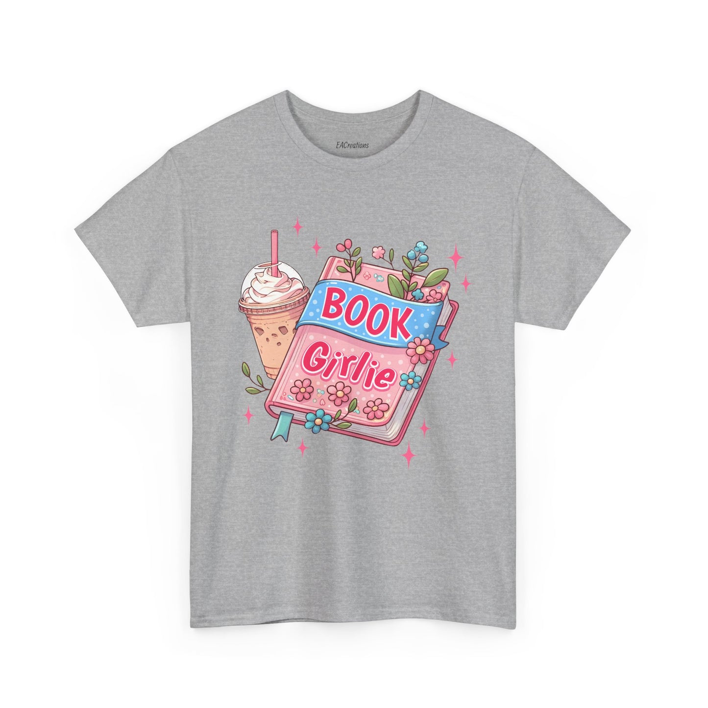Cute Bookish Girlie Tee - Perfect for Readers, Gifts, Summer Fun, Book Club Shirts, Casual Wear