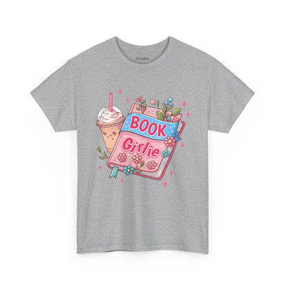Cute Bookish Girlie Tee - Perfect for Readers, Gifts, Summer Fun, Book Club Shirts, Casual Wear