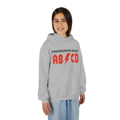 Kindergarten Rocks ABCD Youth Heavy Blend Hooded Sweatshirt