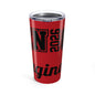 Personalized Graduation Tumbler 20oz, Custom Travel Mug for Graduates, Class of 2026 Drinkware, Red Graduation Gift, Insulated Coffee Cup
