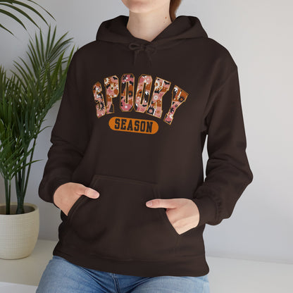 Spooky Season Unisex Hooded Sweatshirt, Casual Wear, Gifts for Athletes, Cozy Streetwear, Sports Lover Apparel, Fall Fashion