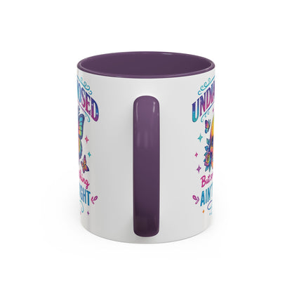 Undiagnosed Vibes Coffee Mug, Bohemian Coffee Cup, Unique Gift for Mental Health Awareness, Colorful Skull Design, Fun Drinking Mug