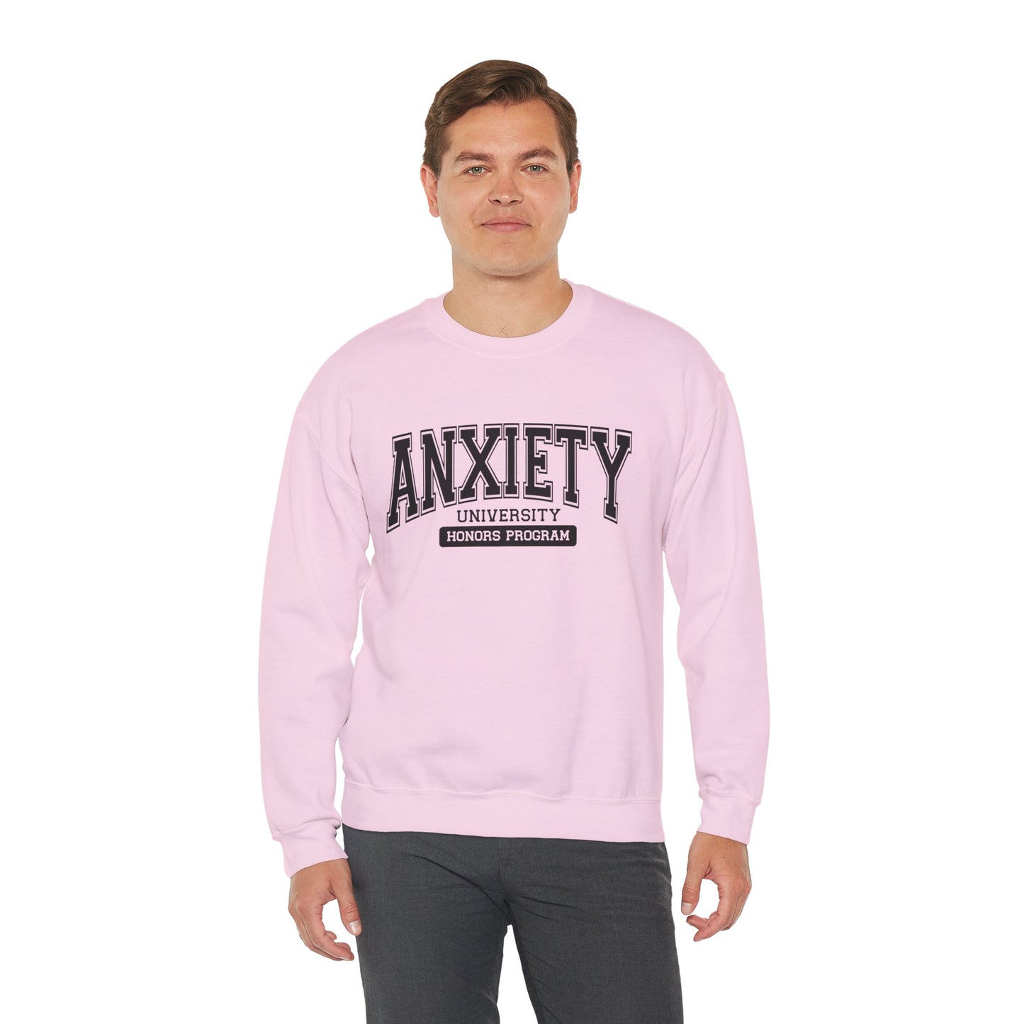 Anxiety University Crewneck Sweatshirt - Cozy Mental Health Apparel, Gift for Students, Relaxed Fit Sweatshirt, Perfect for Everyday [...]