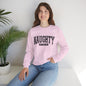 Naughty but Nice Sweatshirt, Cozy Crewneck, Fun Gift for Friends, Casual Wear, Holiday Cheer, Perfect for Parties
