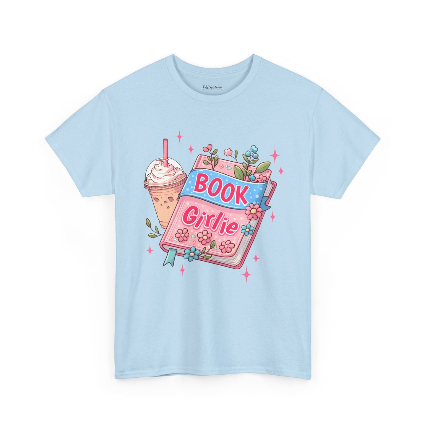 Cute Bookish Girlie Tee - Perfect for Readers, Gifts, Summer Fun, Book Club Shirts, Casual Wear