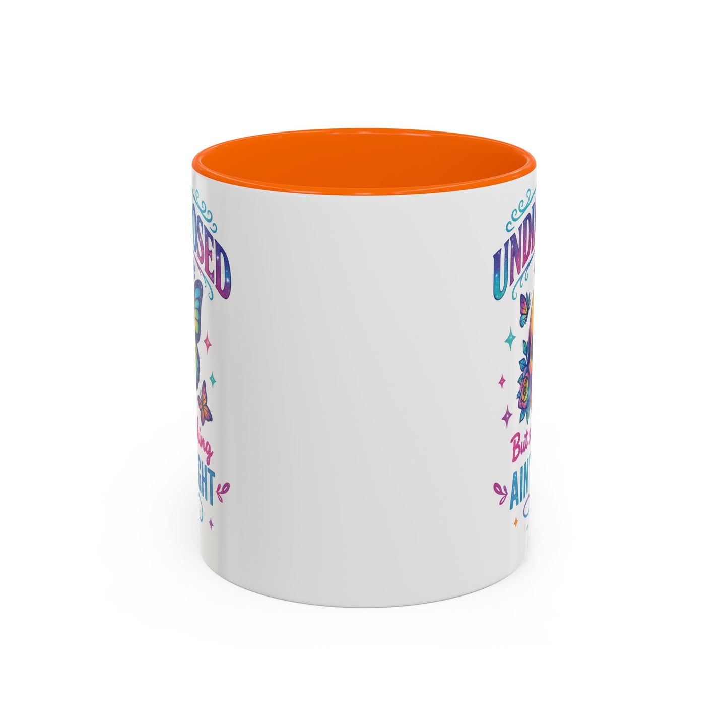 Undiagnosed Vibes Coffee Mug, Bohemian Coffee Cup, Unique Gift for Mental Health Awareness, Colorful Skull Design, Fun Drinking Mug