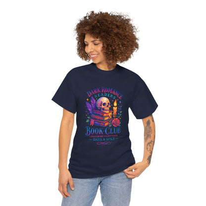 Dark Romance Book Club Tee, Unisex Cotton Graphic Tee, Ideal Gift for Readers, Cozy Bookworm Apparel, Great for Book Lovers, Nerdy T-Shirt