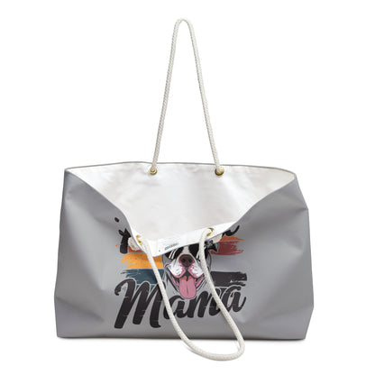 Pitbull Mama Weekender Bag, Stylish Dog Lover Tote, Travel Bag for Pet Owners, Gifts for Dog Moms, Weekend Adventure Bag