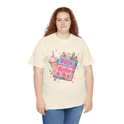 Cute Bookish Girlie Tee - Perfect for Readers, Gifts, Summer Fun, Book Club Shirts, Casual Wear