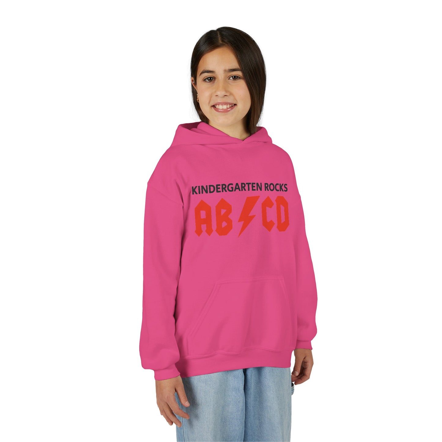 Kindergarten Rocks ABCD Youth Heavy Blend Hooded Sweatshirt