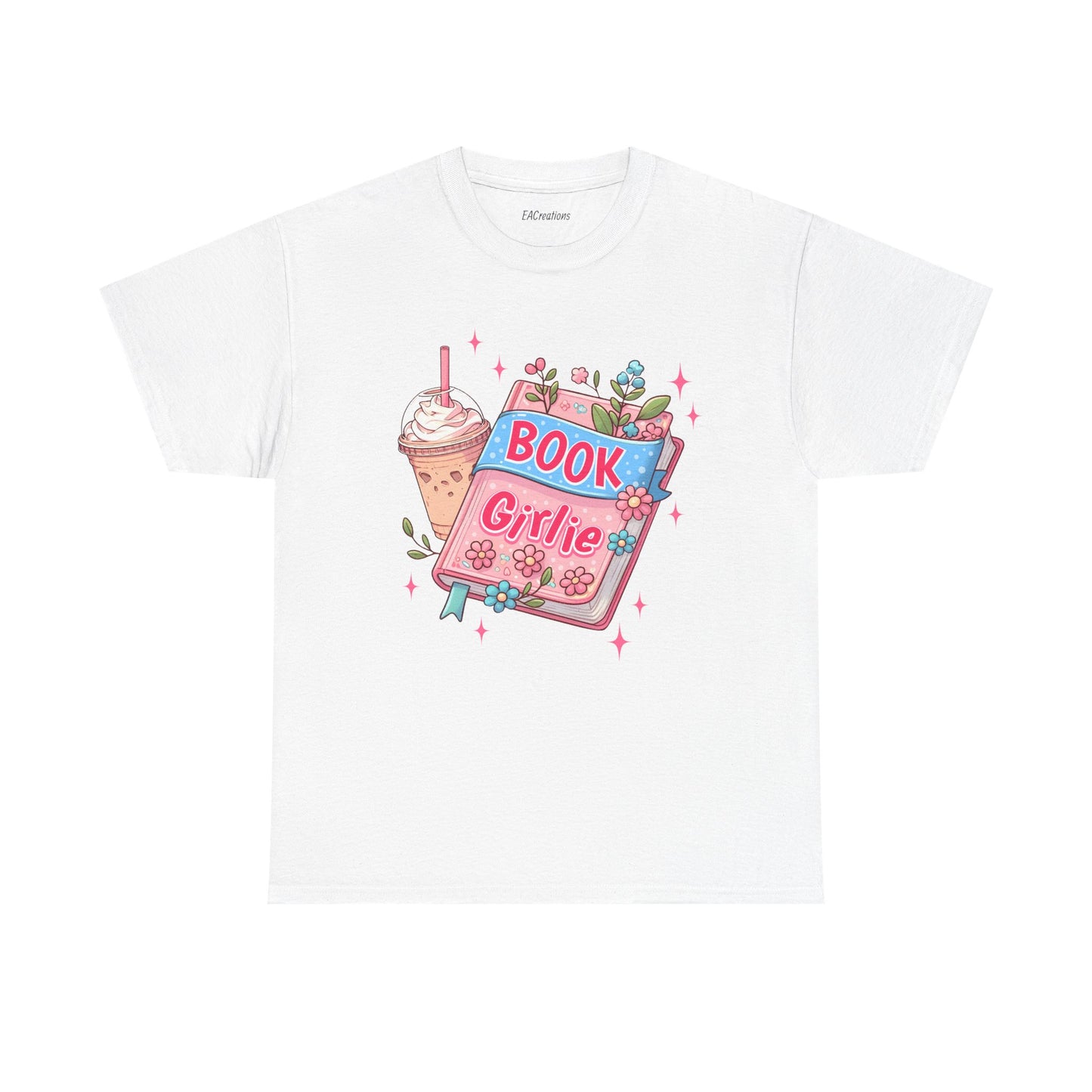 Cute Bookish Girlie Tee - Perfect for Readers, Gifts, Summer Fun, Book Club Shirts, Casual Wear