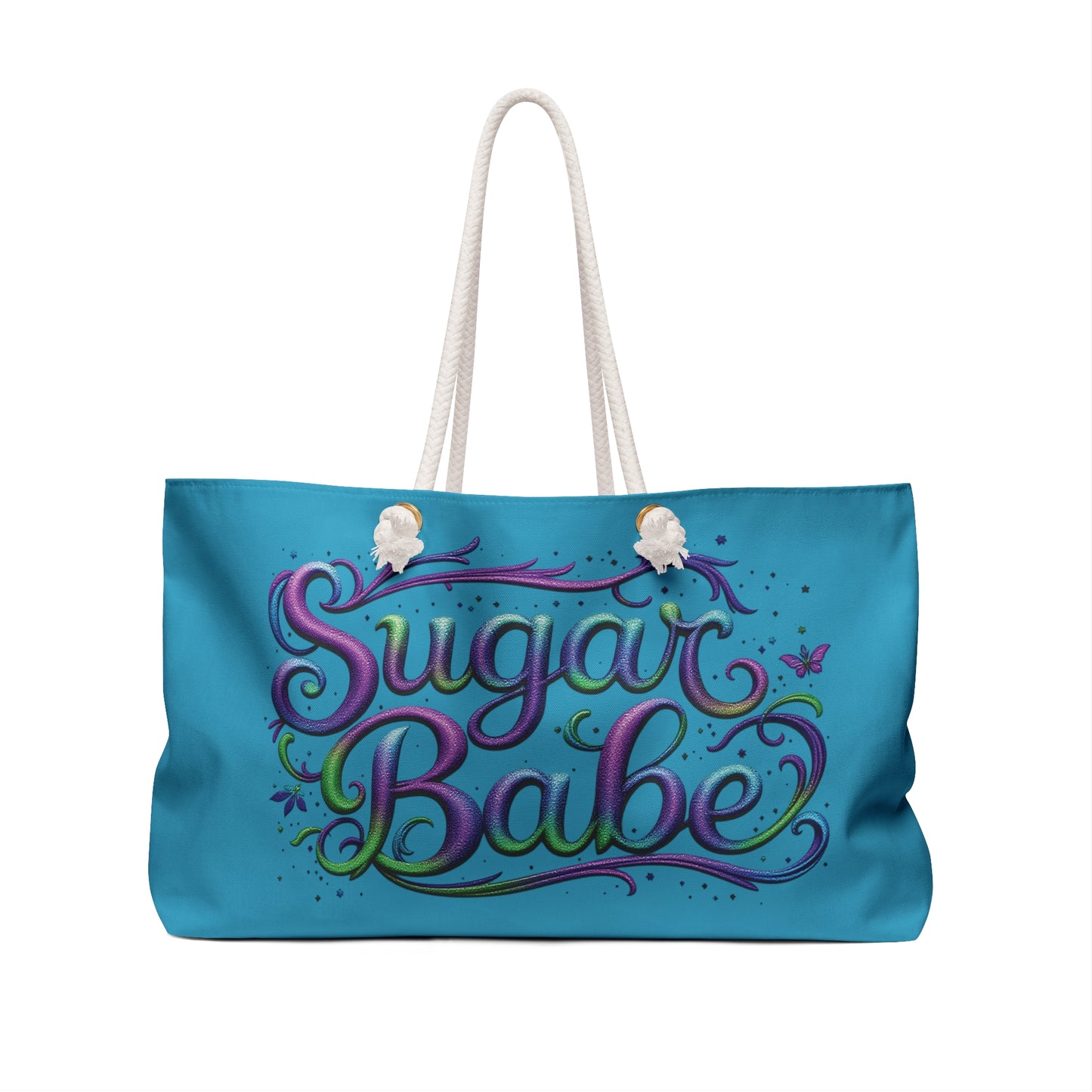 Vibrant Sugar Babe Weekender Bag - Travel Tote, Weekend Getaway Bag, Stylish Gym Bag, Beach Bag, Perfect Gift for Her