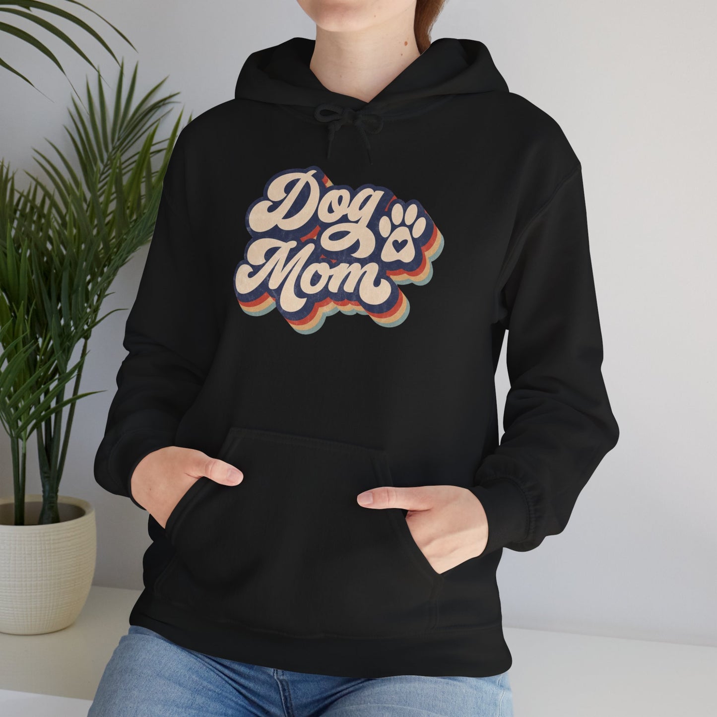 Dog Mom Hoodie - Cozy Sweatshirt for Dog Lovers, Gift for Pet Owners, Casual Wear, Birthday Present, Animal Lover Apparel