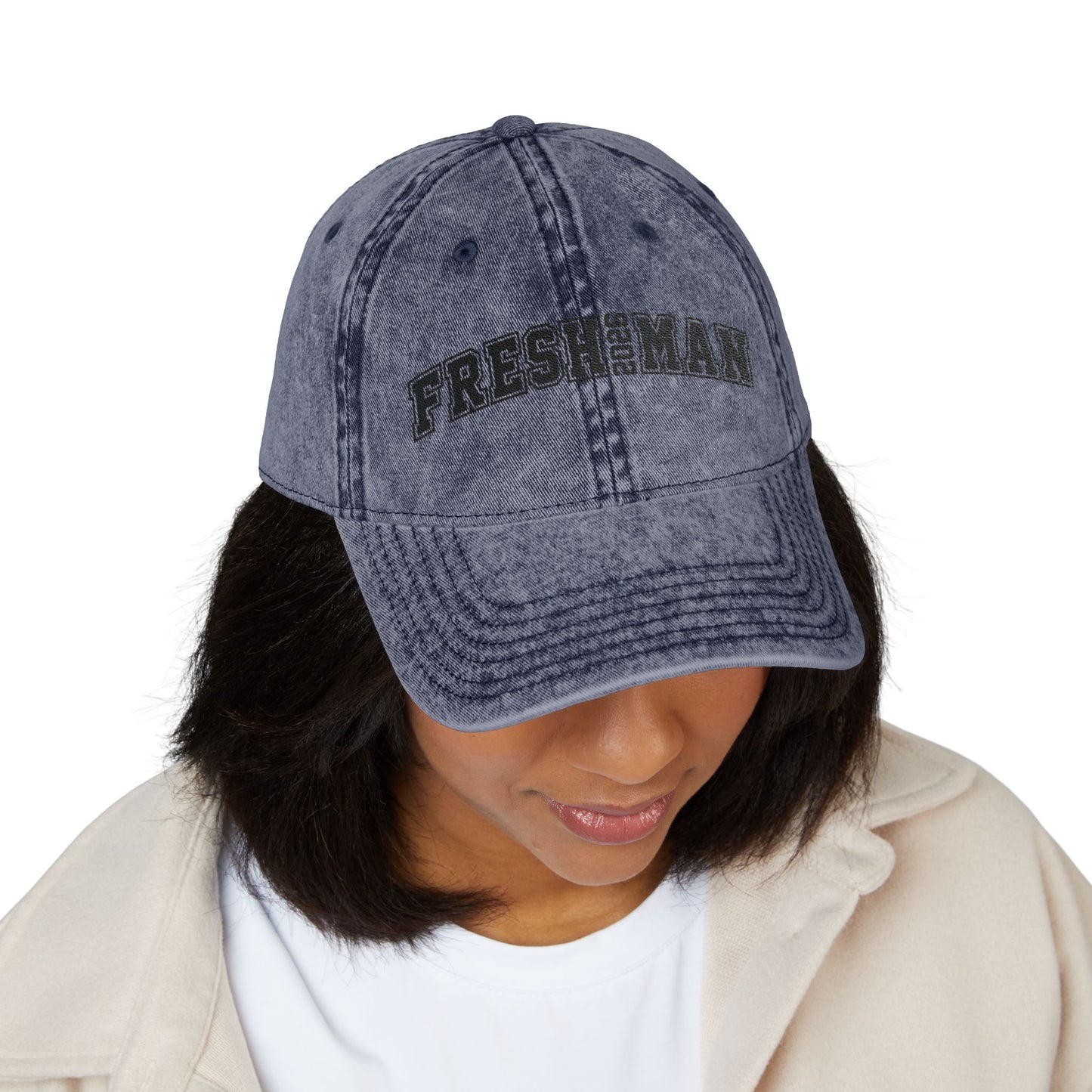 Vintage Embroidered Cap - Freshman 2023 Hat, Casual Summer Accessory, Trendy Gift for Students, College Essentials, Graduation Cap
