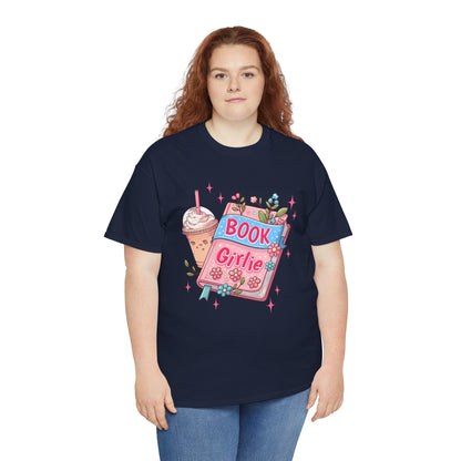 Cute Bookish Girlie Tee - Perfect for Readers, Gifts, Summer Fun, Book Club Shirts, Casual Wear