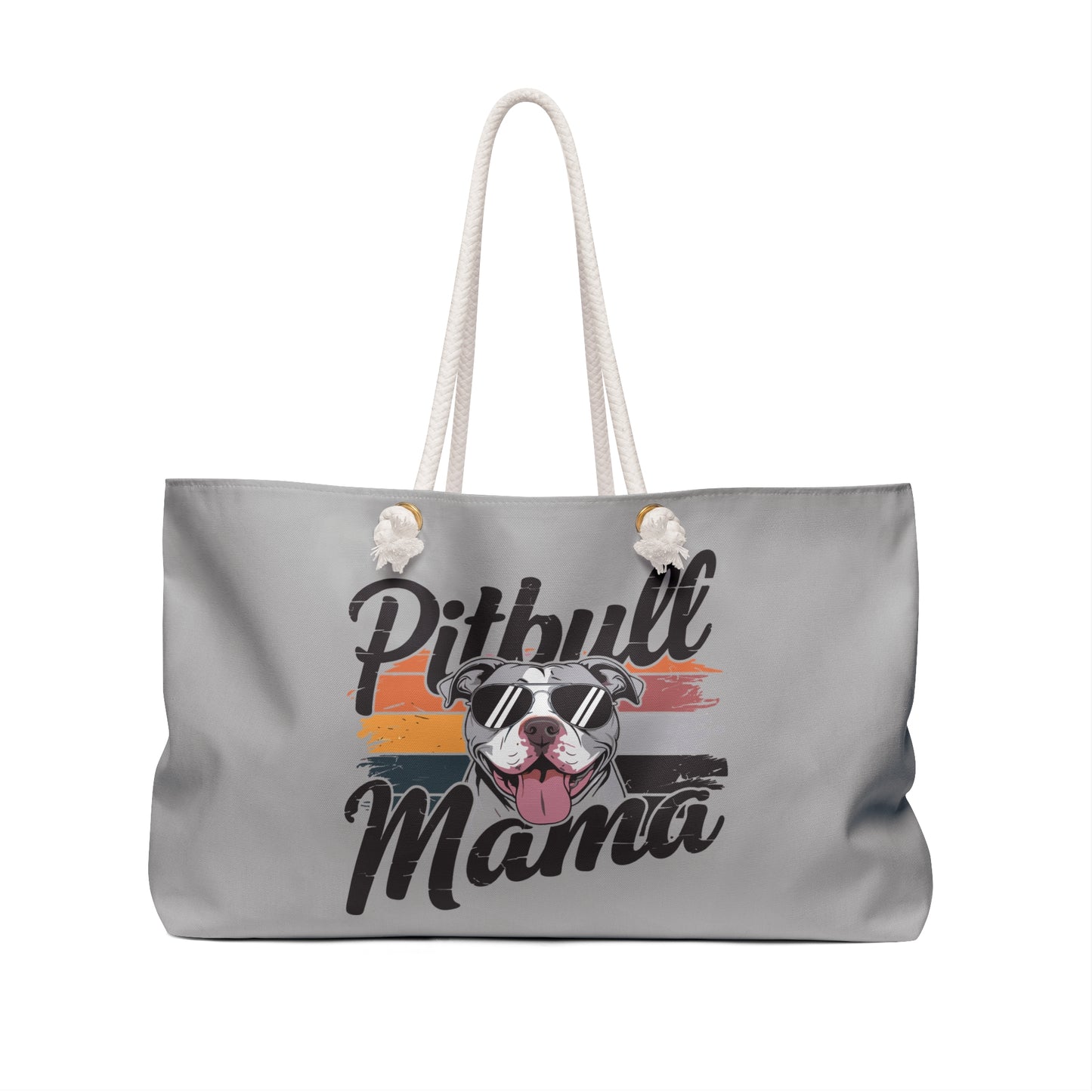 Pitbull Mama Weekender Bag, Stylish Dog Lover Tote, Travel Bag for Pet Owners, Gifts for Dog Moms, Weekend Adventure Bag