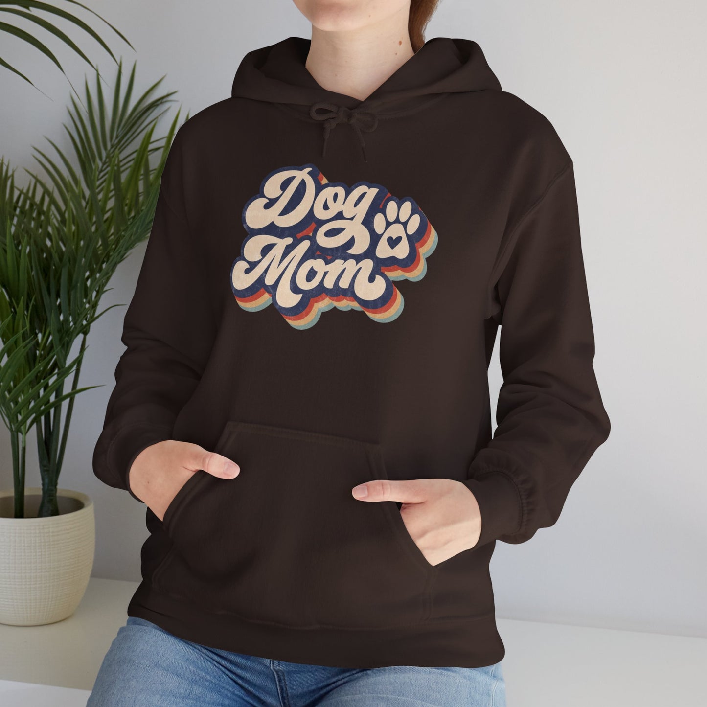 Dog Mom Hoodie - Cozy Sweatshirt for Dog Lovers, Gift for Pet Owners, Casual Wear, Birthday Present, Animal Lover Apparel