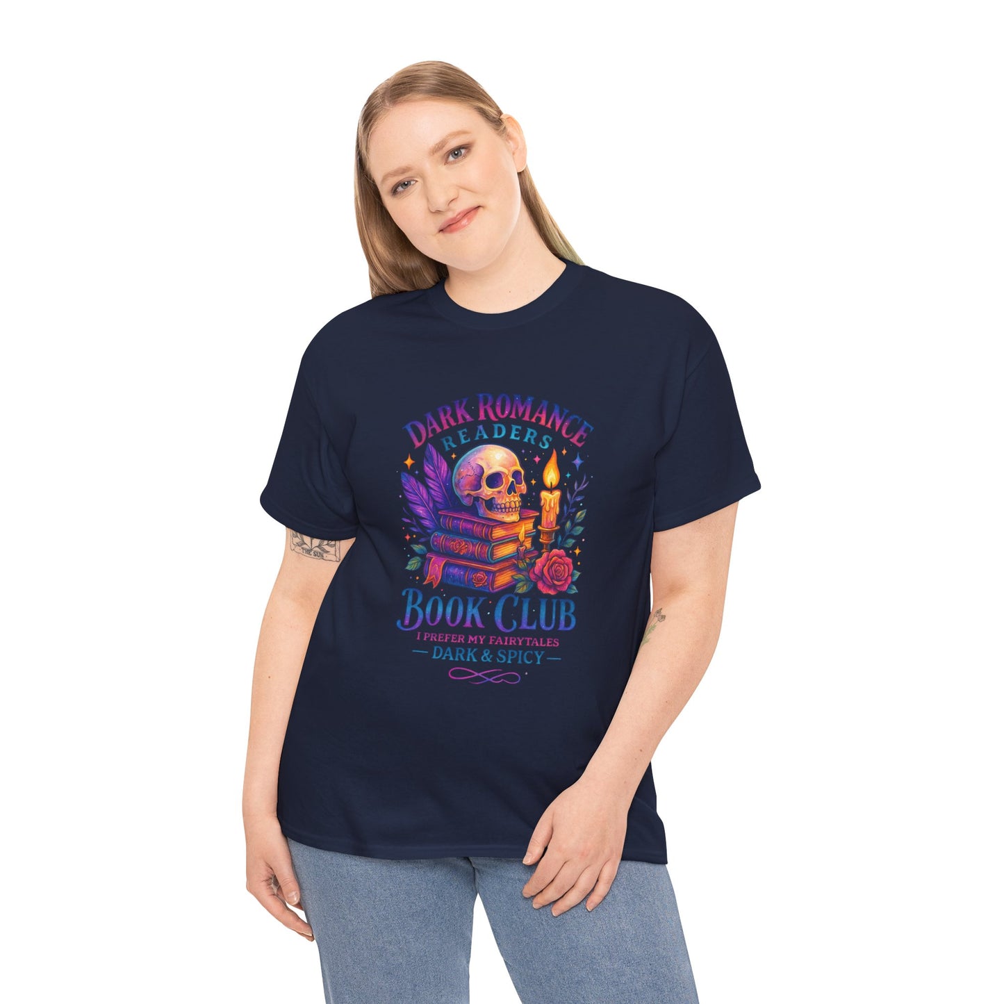 Dark Romance Book Club Tee, Unisex Cotton Graphic Tee, Ideal Gift for Readers, Cozy Bookworm Apparel, Great for Book Lovers, Nerdy T-Shirt