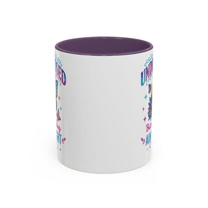 Undiagnosed Vibes Coffee Mug, Bohemian Coffee Cup, Unique Gift for Mental Health Awareness, Colorful Skull Design, Fun Drinking Mug